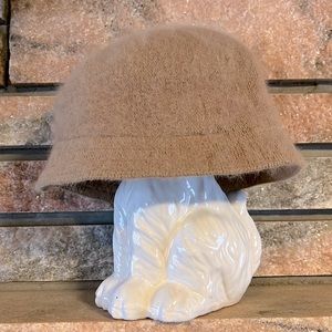 Vintage Angora Fur Bucket Hat